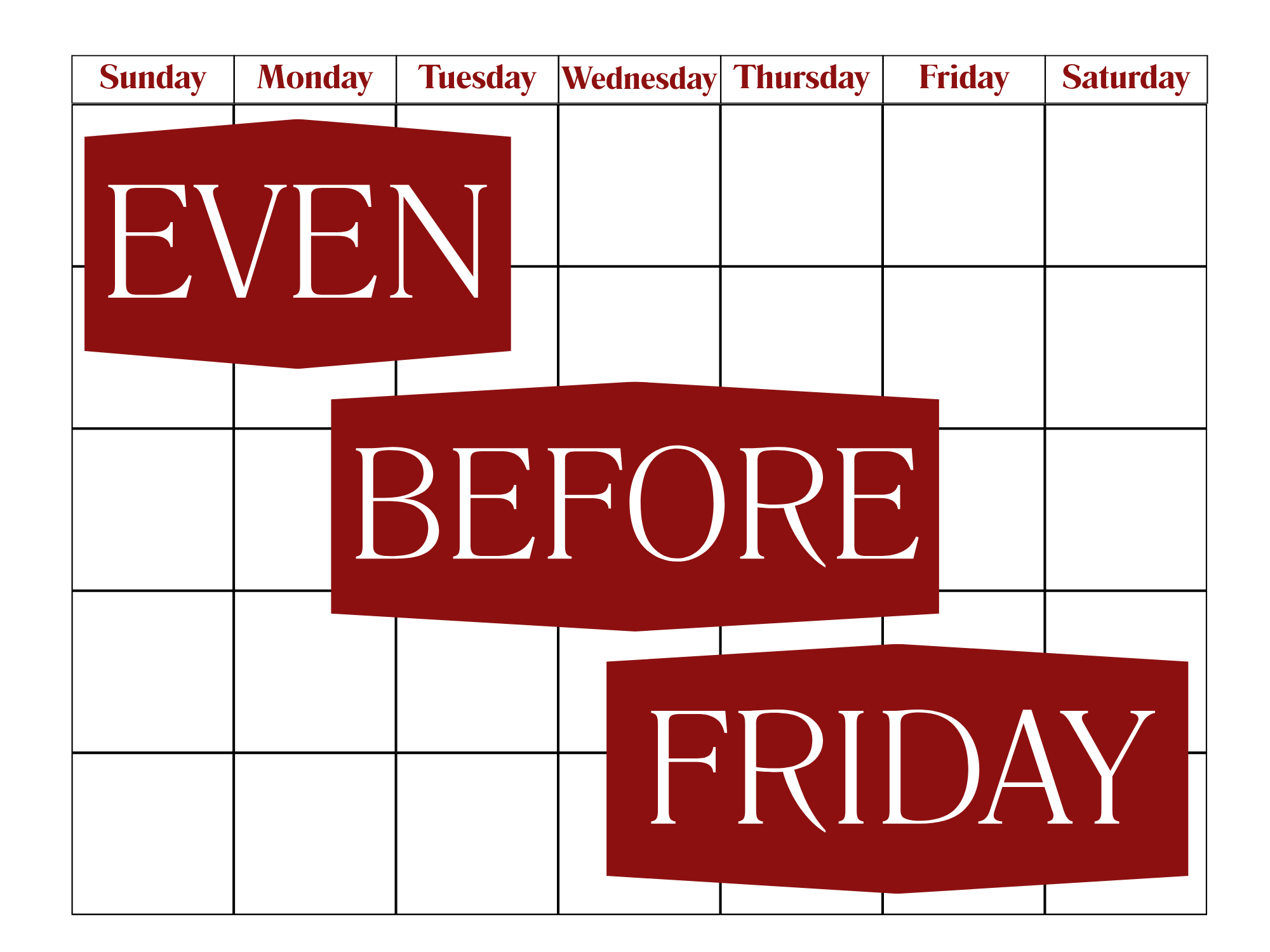 2026 - Even Before Friday - Main Logo